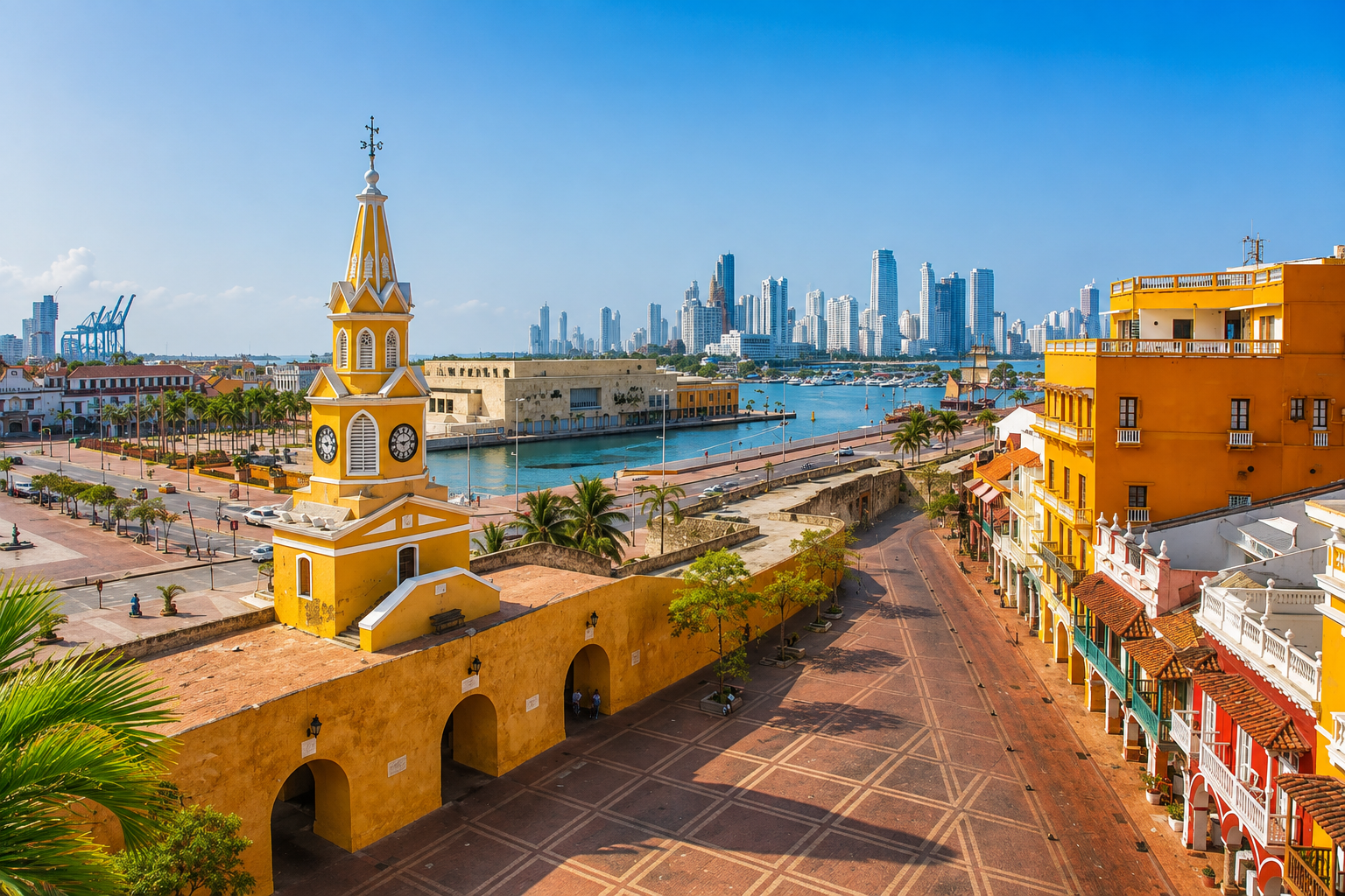 Vista de Cartagena de Indias, ciudad donde opera La Rosa de Sarón