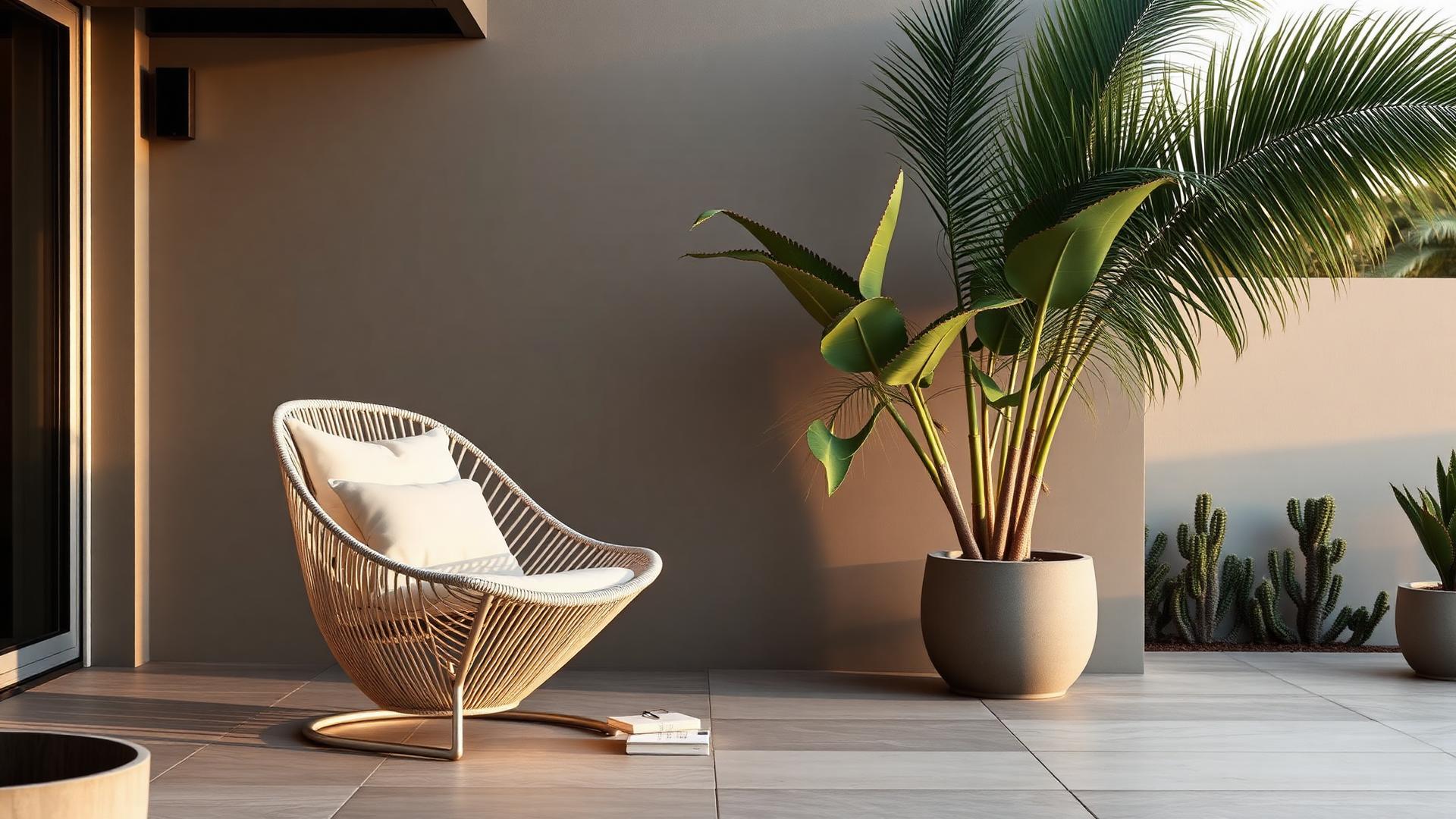 Silla Solattu en un ambiente exterior